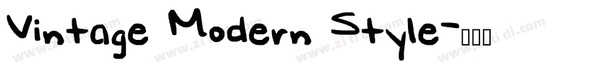 Vintage Modern Style字体转换